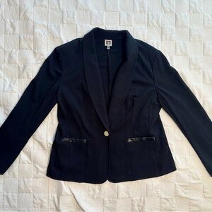Anne Klein Black Women's Blazer with Button Detail